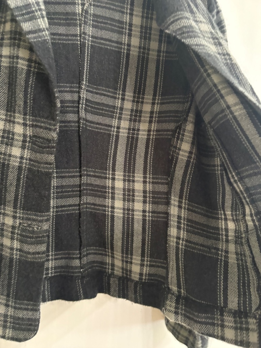 Vintage 1990s STEPS Flannel feel Blazer - Lightweight - Made in USA - Size M - Picture 13 of 14